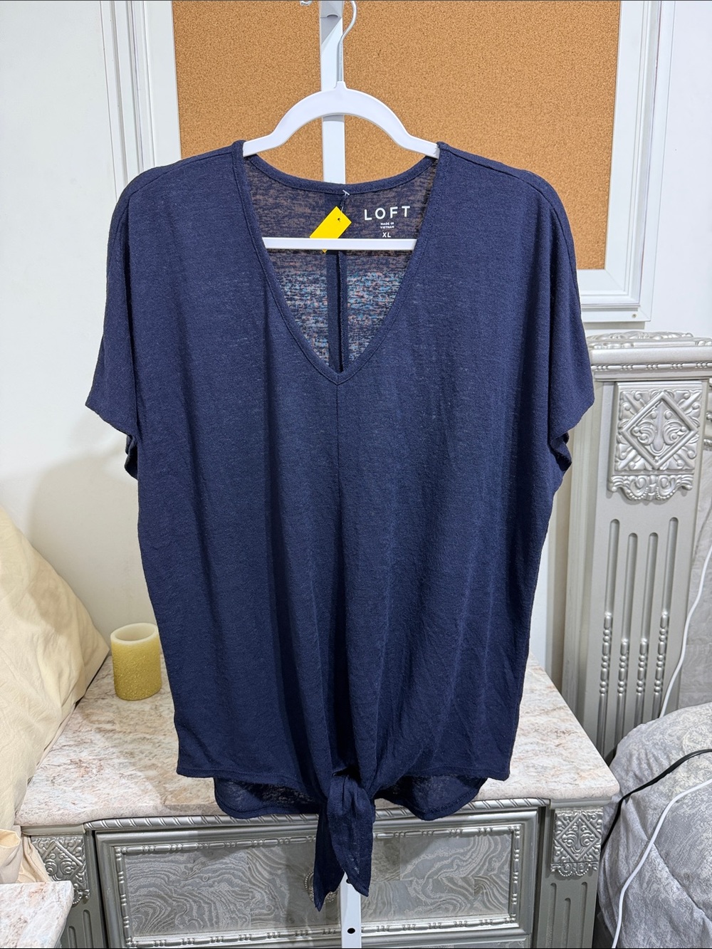 Loft Soft V-neck Blouse Size L
